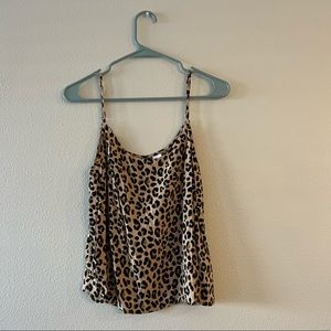 leopard h&m tank top